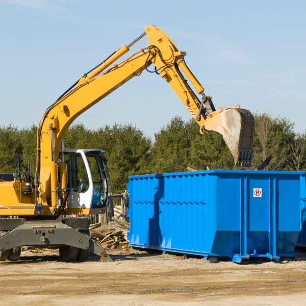 can i choose the location where the residential dumpster will be placed in Mentz